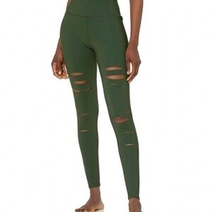 Alo high waist ripped warrior leggings